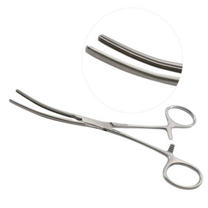 คีมจับเนื้อเยื่อคุณภาพสูง Doyen Clamp Forceps แบบโค้ง ทำจากเหล็กกล้าไร้สนิม สำหรับการผ่าตัด ใช้ในทางการแพทย์ สำหรับมืออาชีพ - Product Image 3