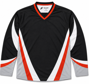 Maillots de hockey sur glace professionnels unisexes en gros, col en V, maille respirante, séchage rapide, 100 % polyester, sans manches, logo personnalisé imprimé, style urbain - Product Image 2