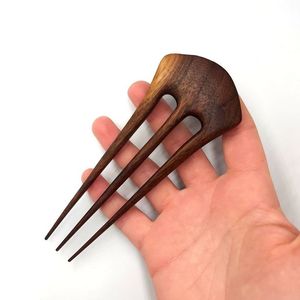 Wooden U Shape Hair Fork Handmade Natural Wood Hair <b>Pin</b> For Women <b>Bun</b> Stick Hair Accessories - Product Image 4