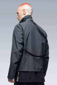 Veste technique imperméable pour homme 2026, coupe-vent tactique streetwear, style cyberpunk, avec fermeture éclair asymétrique et poches cargo, vêtement d'extérieur fonctionnel - Product Image 5