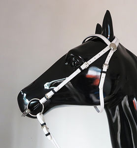 Bridon d'endurance pour cheval en Biothane de qualité supérieure avec rênes, ensemble en cuir synthétique imperméable pour l'équitation et les courses - Product Image 6