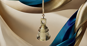 Lot de 2 cloches d'art et d'artisanat en laiton pour Diwali Artisanat élégant pour décorations de fête - Product Image 3