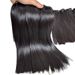 Extensiones de cabello Remy súper doble dibujado cinta recta de hueso Ins Paquete de cabello virgen humano Natural con punta plana cabello doble dibujado - Product Image 1