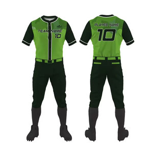 Newest Style Custom Polyester Made Baseball Uniform Plain Regular <b>Top</b> Quality Baseball Uniforms - Product Image 1