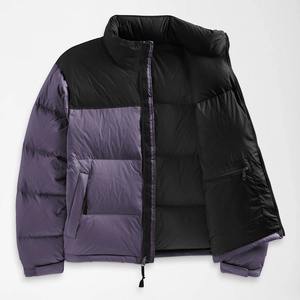 Chaqueta acolchada de hombre con bloques de color, cuello alto, cierre de cremallera, alternativa a la plumón, abrigo de invierno, logotipo personalizado OEM - Product Image 2