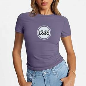 Camisetas de canalé para mujer Bella Canvas con estampado serigrafiado - Product Image 2