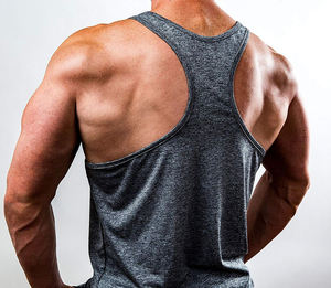 Débardeurs de musculation pour hommes, séchage rapide, écologiques, respirants, polyester/coton, vêtements de sport pour la salle de sport - Product Image 4