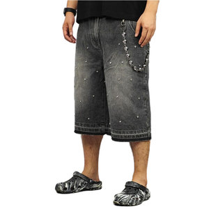 Shorts de Mezclilla para Hombre con Costuras Premium, Shorts de Jean de Alta Calidad, Cintura Elástica Ajustable, Ajuste Cómodo - Product Image 2