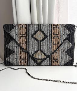 Embroidered Cross-stitching Needlework Handcrafted Beaded Cotton <b>Handbag</b> Purse Shoulder Bag <b>Sequined</b> Decoration Customized - Product Image 5