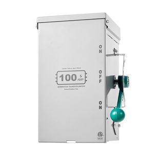 Interruttore di Trasferimento Manuale per Impieghi Gravosi da 24000W, 100A, ATS per Generatore, Interruttore di Alimentazione a Doppio Canale per 120/240V, Trasferimento Automatico al 100% - Product Image 5