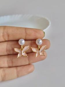 Pendientes con diseño de mariposa únicos y más vendidos, joyería de moda para mujer, acabado elegante, para bodas, uso diario, de Exima - Product Image 4