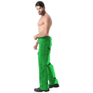 Pantalones de soldadura de cuero al por mayor, ignífugos y resistentes al fuego para soldadores, estilo frontal plano - Product Image 5