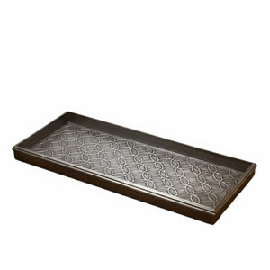 Bandeja Metálica para Almacenamiento de Botas con Diseño de Bosque, Acabado Cobre Antiguo, Protector de Suelo para Interiores y Exteriores - Product Image 3