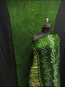 Sari de Seda Gajji Bandhani al por Mayor, Teñido a Mano, Sari Indio para Exportación y Pedidos al por Mayor - Product Image 3