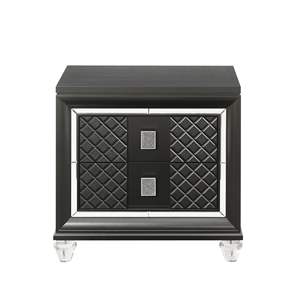 Comodino Sawyer in finitura grigio metallizzato - Product Image 4