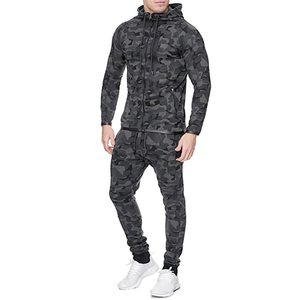 Men's Two Piece <b>Athletic</b> Tracksuit Set Breathable Moisture Wicking Sports Jacket with Comfortable Stretch Jogger Pants - Product Image 1