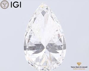 Diamante de Laboratorio CVD de 3.00 Quilates con Corte Pera, Brillo Eterno, con Certificado IGI, Color E, Claridad VVS1, Ideal para Anillo de Compromiso - Product Image 5