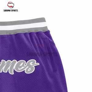 Shorts de basket-ball professionnels en tissu mesh respirant, prix de gros pour les achats en vrac - Product Image 6