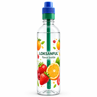 Kit de Bouteille d'Eau Parfumée Style Gourde en Gros avec Paille Aromatisée, Bouchon à Capsules de Saveur, Sans Sucre, pour Sport, Voyage, Cadeau, OEM