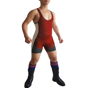 Combinaison de lutte personnalisée sublimée 100% polyester, séchage rapide, respirante, légère, pour usage professionnel et entraînement - Product Image 4