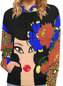 Breathable Women's Sublimation <b>Hoodie</b> Custom Print best <b>Lightweight</b> Feel Winter Autumn Activewear Polyester Cotton Custom Logo - Product Image 2