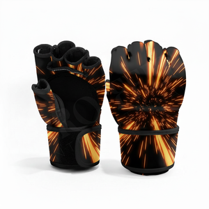 Guantes de Sparring Transpirables de Piel Genuina para Protección de Manos en MMA, Artes Marciales y Kickboxing, con Diseño de Logotipo Personalizado - Product Image 4