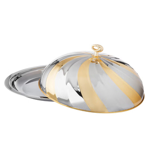 Plat de service en acier inoxydable, idéal pour les buffets, les réceptions de mariage et les salles à manger d'hôtel - Product Image 2