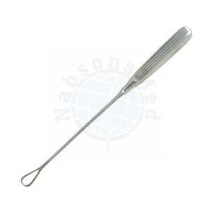 Curette utérine Sims 11 pouces (27,9 cm) à tige flexible, taille 3, manche malléable, en acier inoxydable, instrument manuel de chirurgie générale - Product Image 4