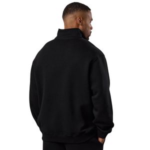 Sudadera Negra para Hombre con Cierre Completo y Cuello Alto, Ropa Deportiva Informal, Chaqueta Deportiva, Ropa de Calle, Prenda de Moda - Product Image 2