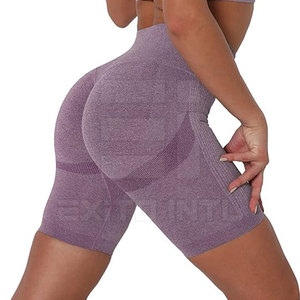 High Waist Seamless Breathable Women Yoga <b>Shorts</b> <b>Gym</b> Fitness Compression <b>Shorts</b> Spandex/Nylon Adult Size - Product Image 6