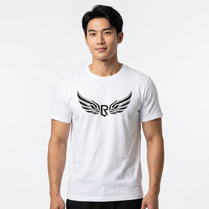 Camiseta Casual de Manga Corta para Hombre, Blanca, 100% Algodón, Cuello Redondo, Corte Regular, Tejido Jersey, Transpirable, 150g, Ecológica, de Secado Rápido - Product Image 4