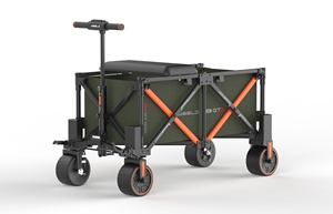 Carrito Plegable con Ruedas Todoterreno Antideslizantes, Bloqueo de Seguridad para Mascotas, Freno de Descenso Lento, Carrito de Transporte para Perros al Aire Libre - Product Image 5