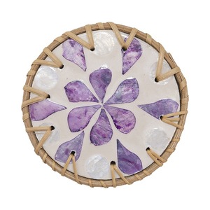 Elegant Shell Inlay <b>Drink</b> <b>Coasters</b> for Home Decor - Product Image 3