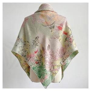 Women's Square <b>Silk</b> <b>Scarf</b> Floral Print Elegant Multi-Functional Fashion Accessory All Seasons - Product Image 2