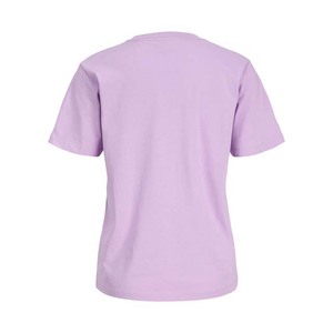 เสื้อยืดคอกลมแขนสั้นสำหรับผู้หญิงเสื้อแห้งเร็วสีชมพู180กรัม - Product Image 2