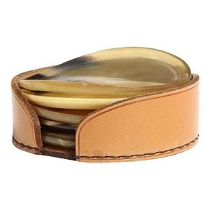 Top Selling Natural Buffalo Horn Coaster Eco Friendly Handmade <b>Table</b> <b>Protector</b> for Home Office Bar Hotel Restaurant for Sale - Product Image 1