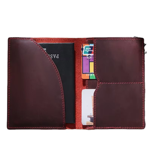 Genuine Leather <b>Passport</b> Holder Custom Logo Full Grain Leather Travel <b>Wallet</b> Luxury <b>Passport</b> Cover Bulk Wholesale LPH-0317 - Product Image 4