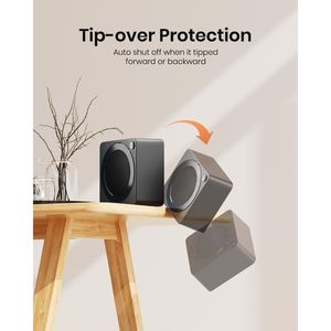 Lightweight 500W PTC Ceramic Space <b>Heater</b> Energy <b>Efficient</b> for Indoor Use Overheats at 45 Degrees Anti-Tip-Over Protection - Product Image 3