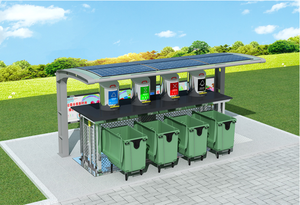 RNKJ 240L 660L 1100L disesuaikan sistem wadah hidrolik bawah tanah tempat sampah sistem penyimpanan limbah bawah tanah - Product Image 2