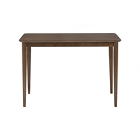 Table à manger rectangulaire moderne minimaliste en bois, base en bois de caoutchouc durable, 4 places, mobilier de maison Nuhoom