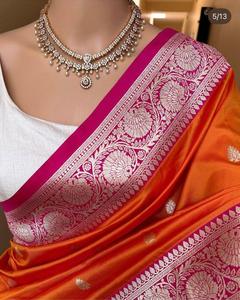 Traditional Saree Premium Designer Indian Ethnic Wear <b>For</b> <b>Women</b> Traditional Wedding Festival Celebration Stylish Elegant Outfit - Product Image 6