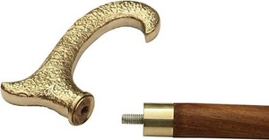 Bastón Victoriano de Madera con Empuñadura de Latón Grabada – Bastón de Lujo Hecho a Mano para Hombres y Mujeres - Product Image 6