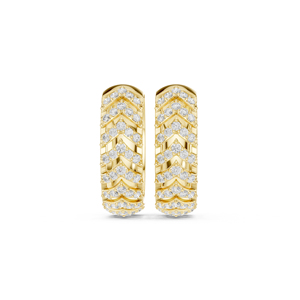 14K Rose Gold Round Lab-Grown Diamond Earrings for Women Party Wear Earring New Grown Diamond - Product Image 1