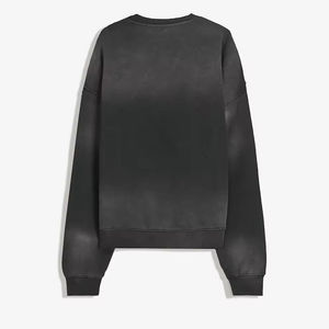Sweat-shirt pour homme en coton de haute qualité, col rond, sans manches, hiver, logo personnalisé, molleton, streetwear, surdimensionné - Product Image 4