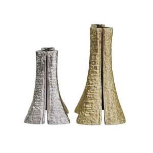 Vase en aluminium coulé de haute qualité avec finition nickel brut, modèle de vase de table en métal, vase décoratif en métal pour la décoration du salon - Product Image 5