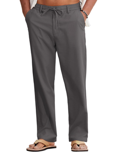 Wholesale <b>Mens</b> Cotton Lounge <b>Trousers</b> Comfortable Knit Pajama Pants <b>Elastic</b> Waist Soft Breathable Eco-Friendly Quick Dry - Product Image 1