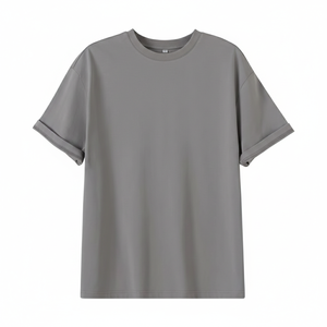Camiseta de Hombre de Algodón Jersey Premium de 220g, Calidad de Lujo, Bordado de Marca Personalizado, Cuello Redondo, Corte Regular, Color Sólido, Ecológica - Product Image 1