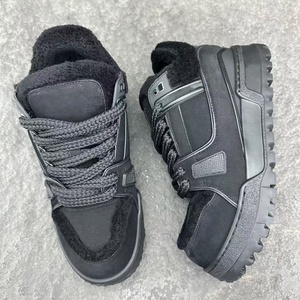 Zapatos Casuales de Cuero Negro, Marca de Diseñador, Estilo Retro, Versátiles, para Todas las Temporadas, Impermeables, Transpirables, Zapatos Deportivos - Product Image 6