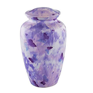 Coucher de soleil adulte de style européen Urne de crémation en laiton dégradé de tons chauds reflétant un joli coucher de soleil pour les cendres - Product Image 5