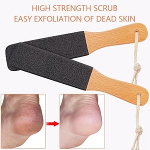 Removedor de callos para pies, lima de pedicura negra para piel muerta, callosidades y raspado de callos, herramienta duradera de madera de haya para pies - Product Image 4